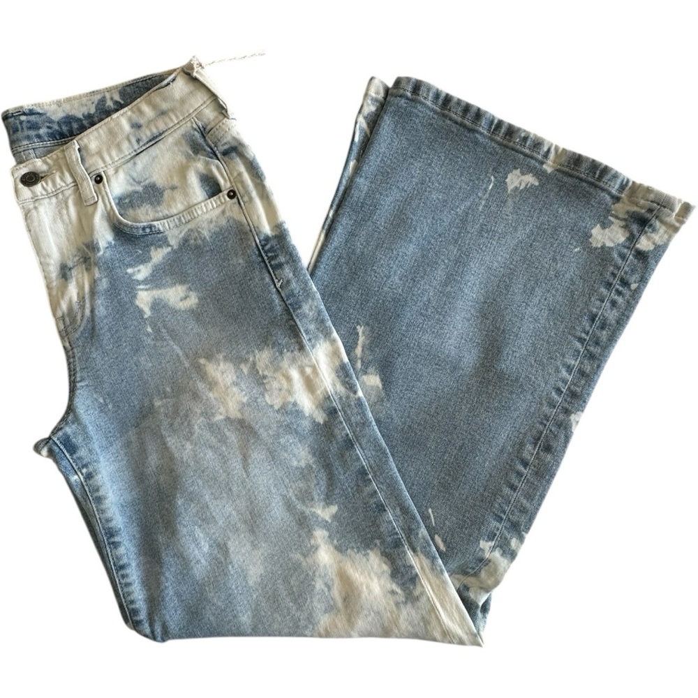 Etica Romi Mid Rise Wide Leg Jeans Cloud Drift Size 27 NWT Sustainable Denim - Picture 3 of 9